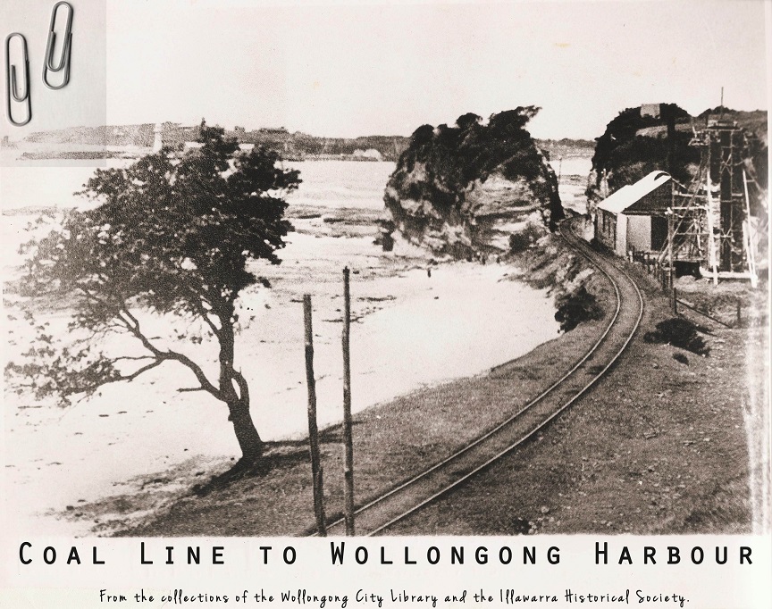Wollongong Mount Pleasant Colliery Railway below cliff line 1900s WCL&IHS lowres